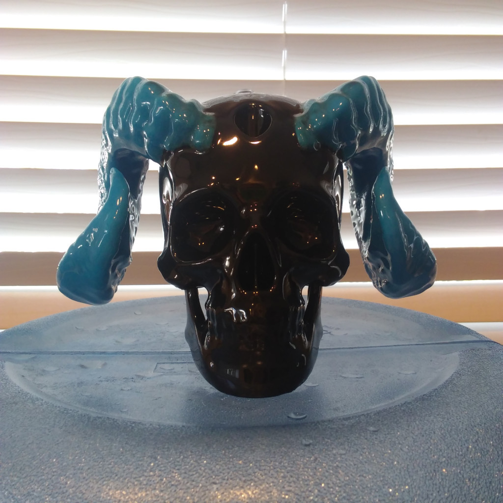 Ram Horned Skull Bong | Bubbler | Water Pipe