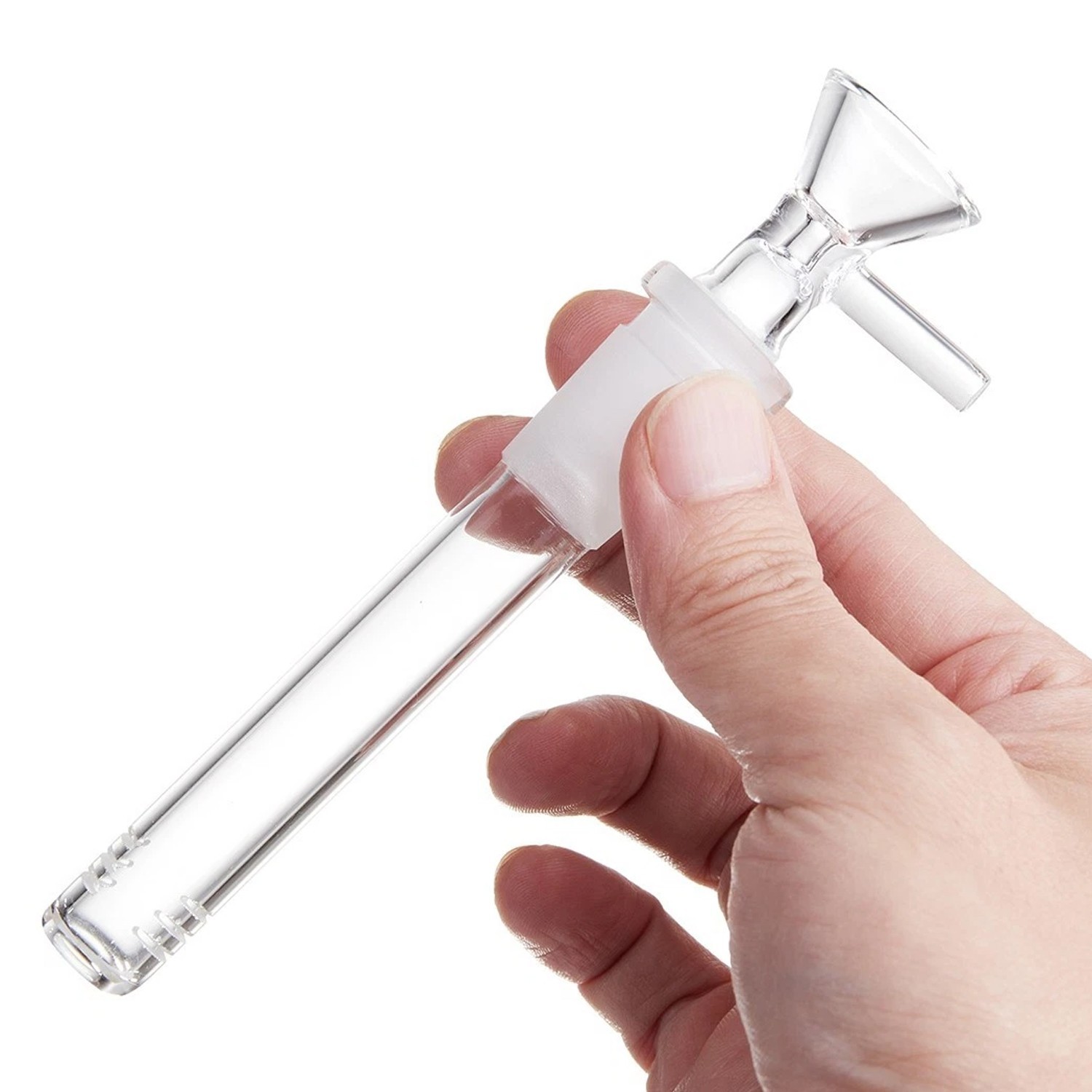 3-Pack 4.3 » 14mm Glass Downstem and 14mm Male Bowl Piece for Glass Bong-US SHIP
