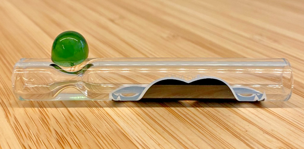 GRAV 3&Prime;ONE HITTER THICK CIGARETTE HOLDER CHILLUM GLASS HAND PIPE BOWL ships-1pc