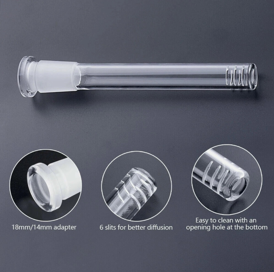 5.5&Prime; Inch Hookah Water Smoking Pipe Glass Bong Downstem W/14mm Male Bowl