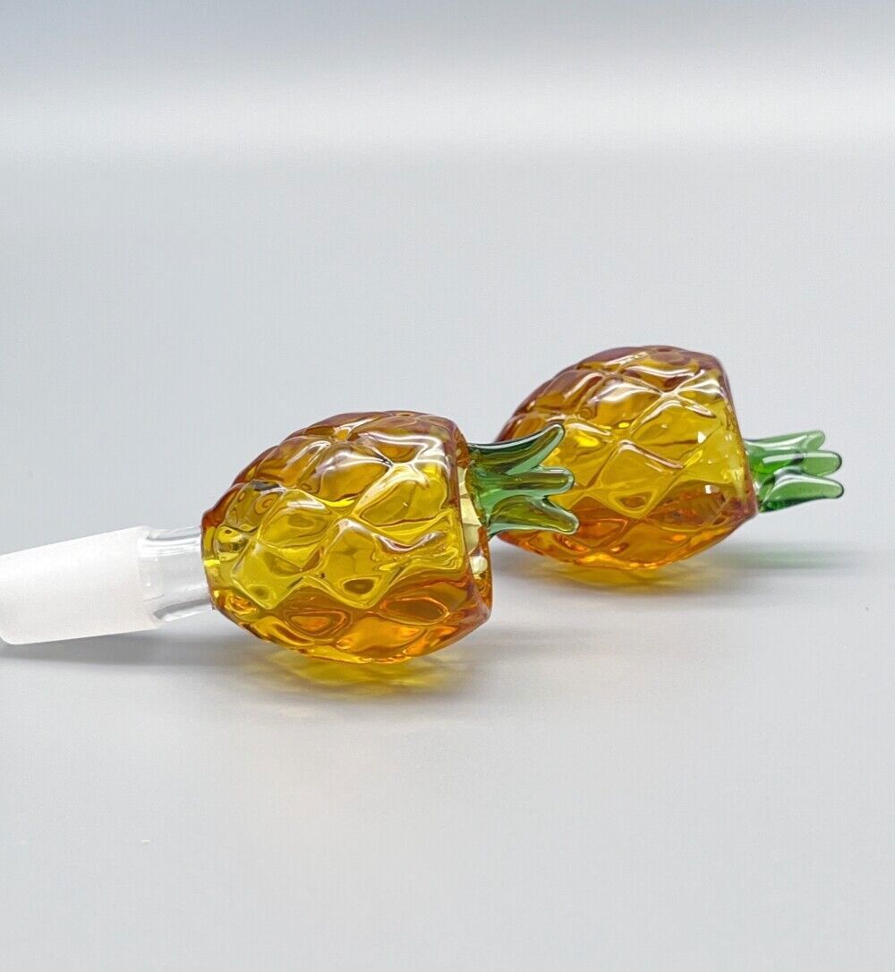 2PCS Pineapple 14mm Male Smoking Tobacco Glass Bowl Slide Bong Replacement Parts