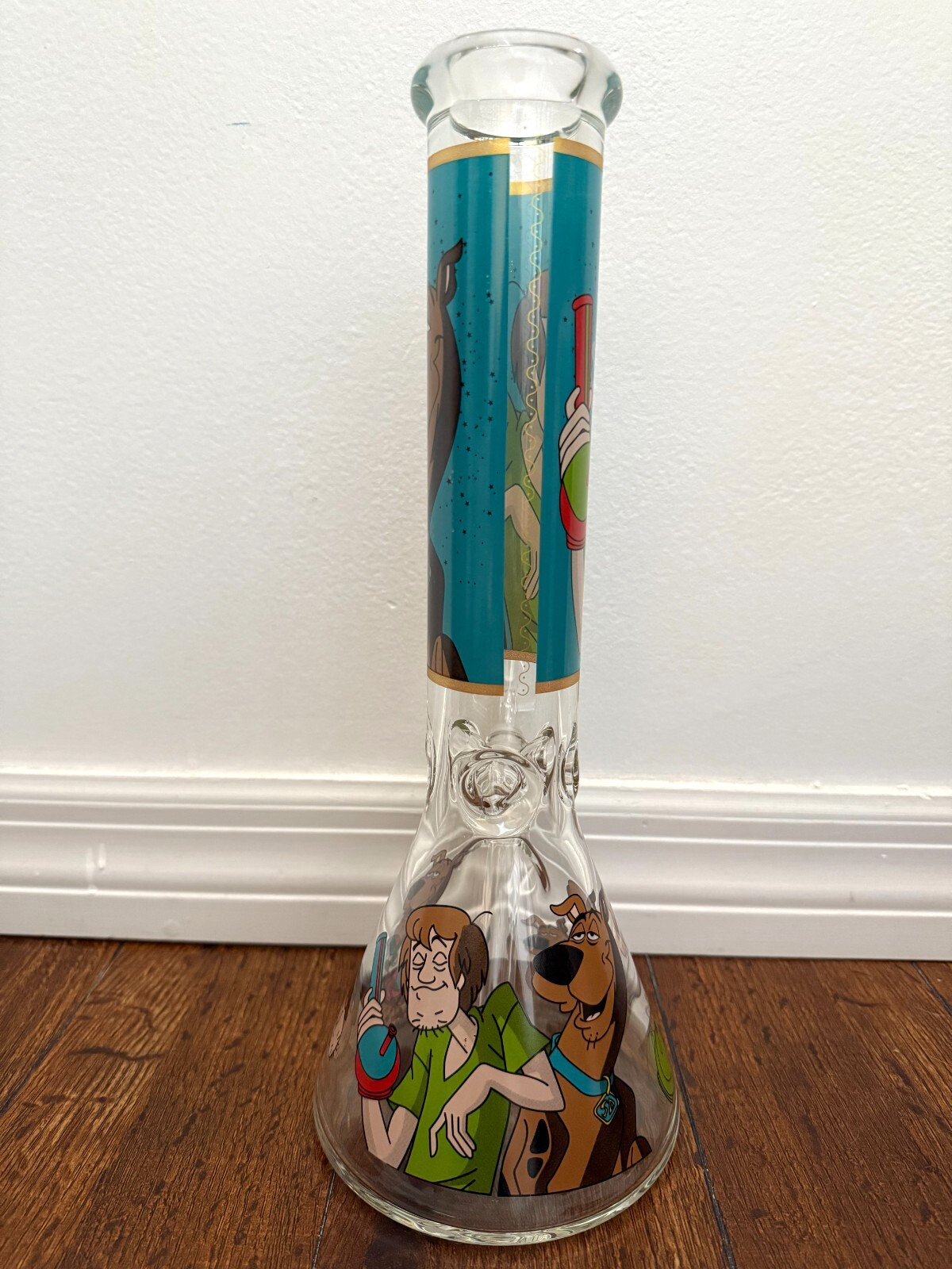 14” Premium Glass Water Pipe Thick Heavy Beaker Bottom Scoob Shaggy Baked 14mm