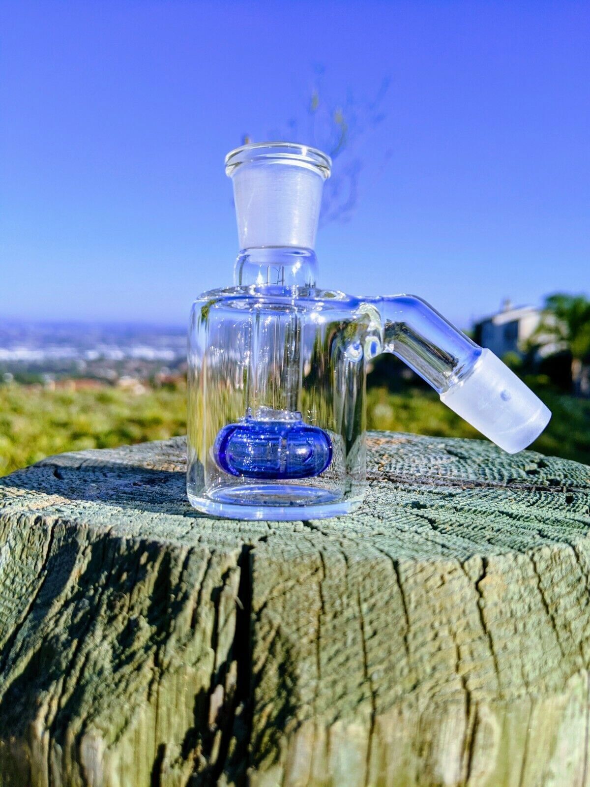 3&Prime; MIN 14mm 45° Lil Sweety Multicolor Dry Ash Catcher For Tobacco Glass Bongs