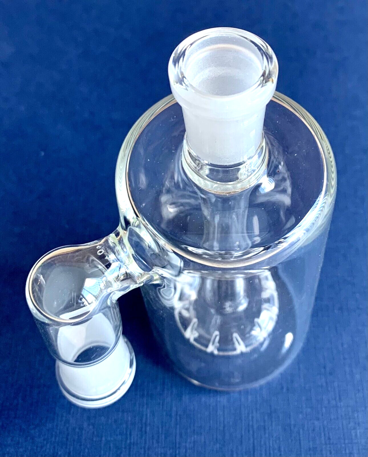 14mm 90 Degree Glass Tobacco Hookah Water Pipe Ash Catcher with Shower Pec