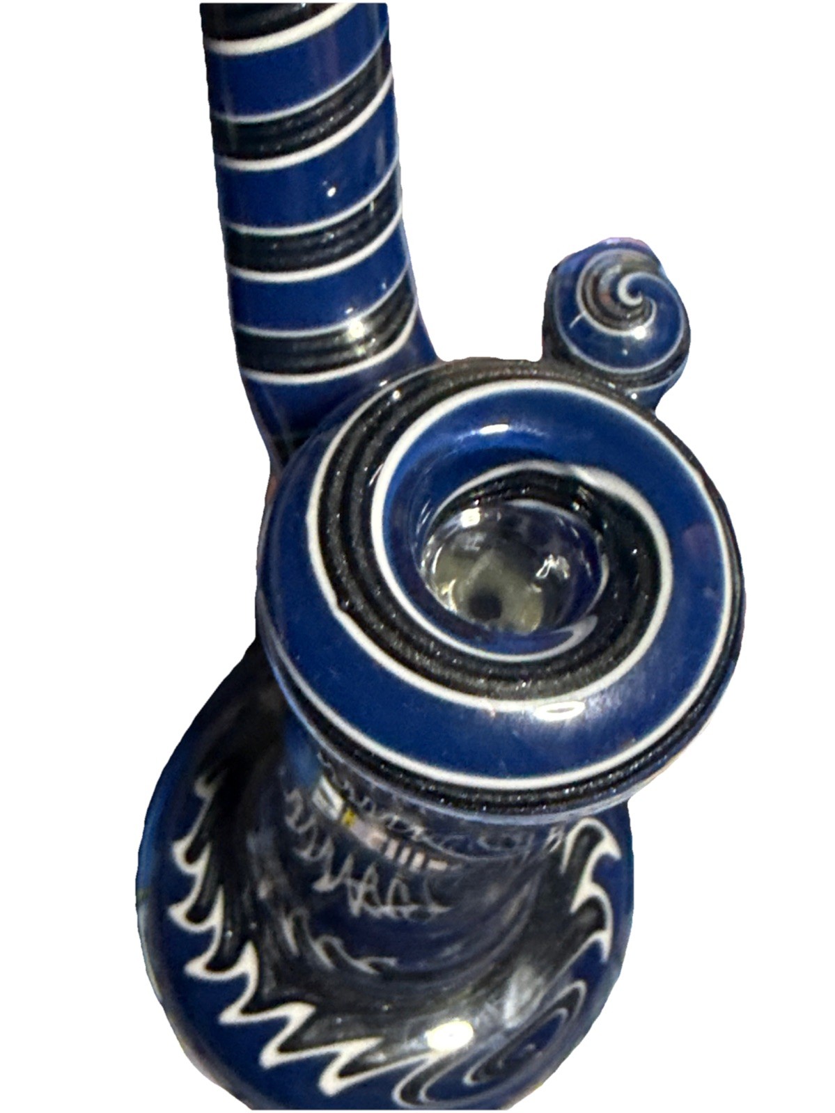 Heady Glass Bubbler Pipe. 8.5in Water Hookah Pipe. Wigwag Borosilicate OBO!!!