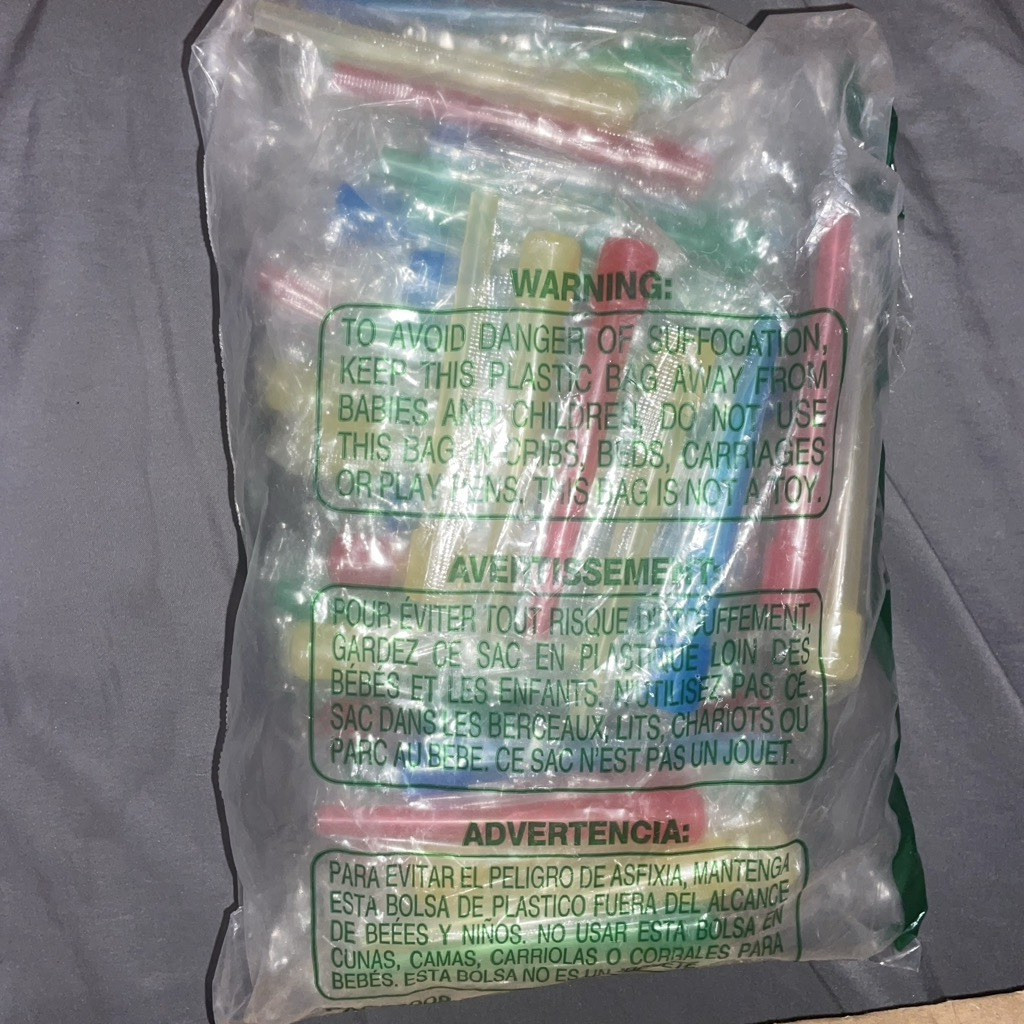 Long Disposable Hookah Tips, Assorted Colors Pack