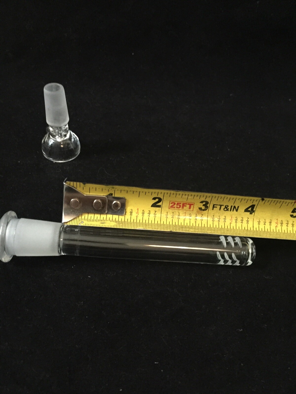 4”inch Hookah Water Smoking Pipe Glass Downstem with 14mm male bowl piece
