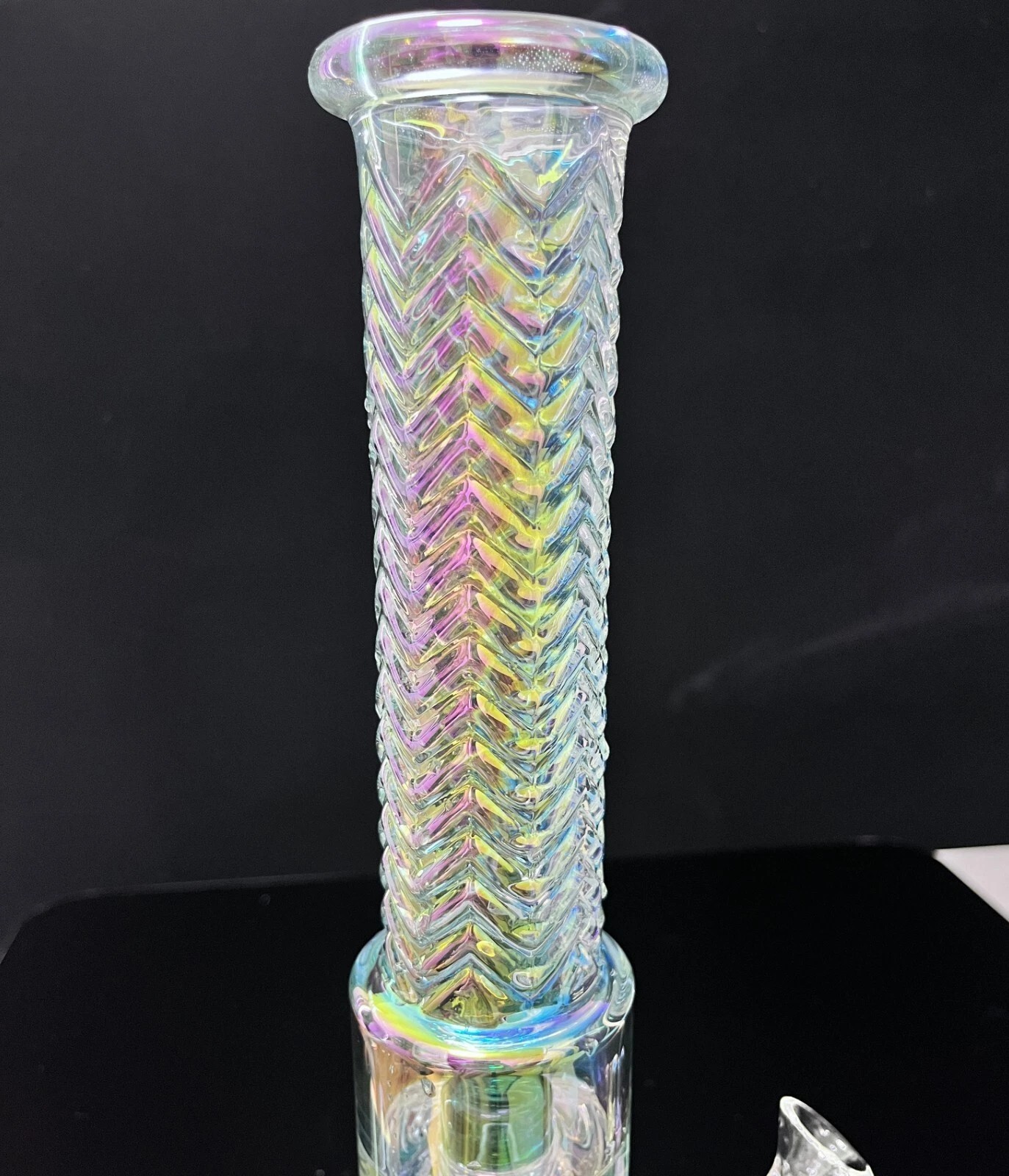 15&Prime; Heavy Glass Bong Smoking Hookah Colorful Percolate Water Pipe 14mm