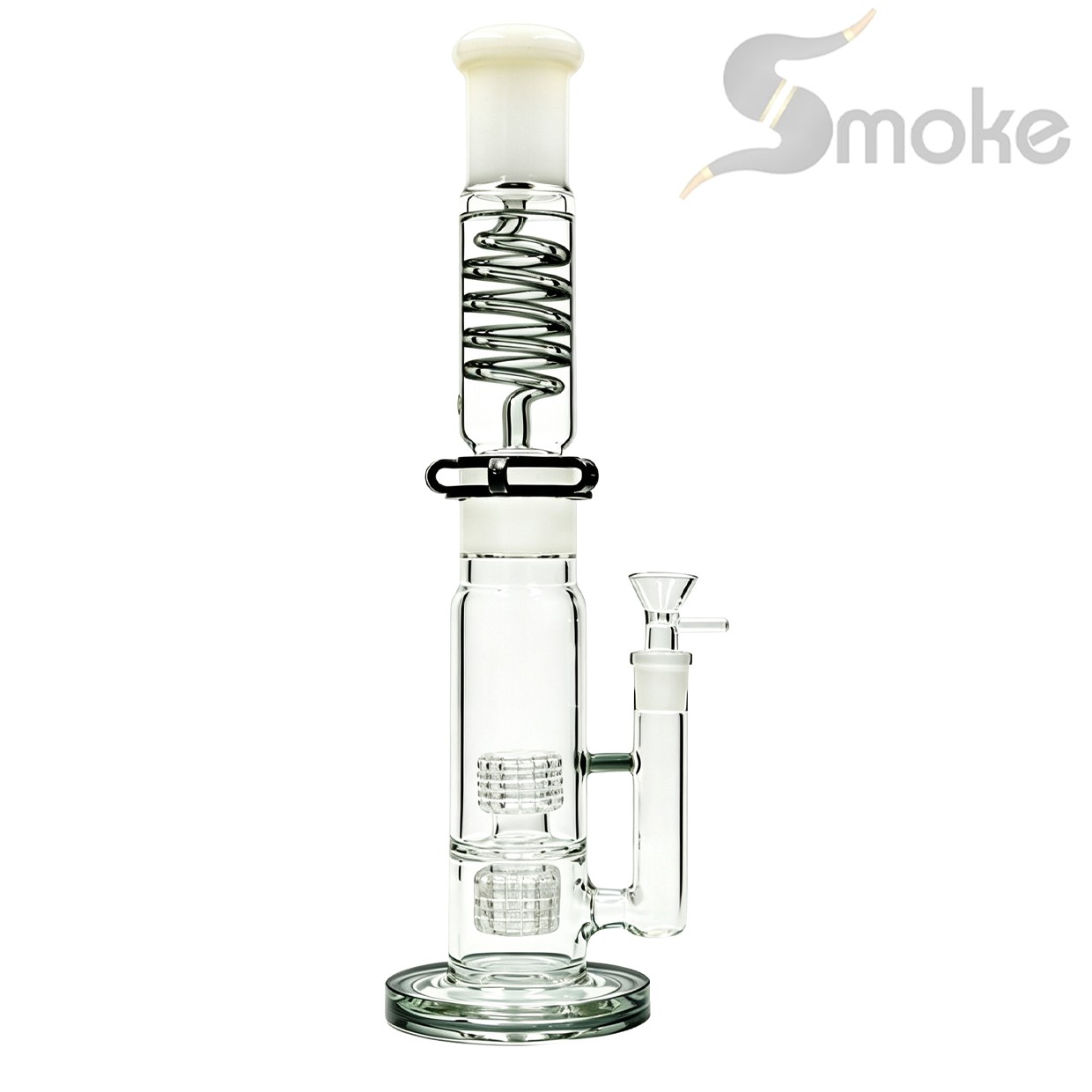 Heavy 15IN Freezable Glycerin Glass Bongs Water Pipes Tobacco Smoking 14mm bowl