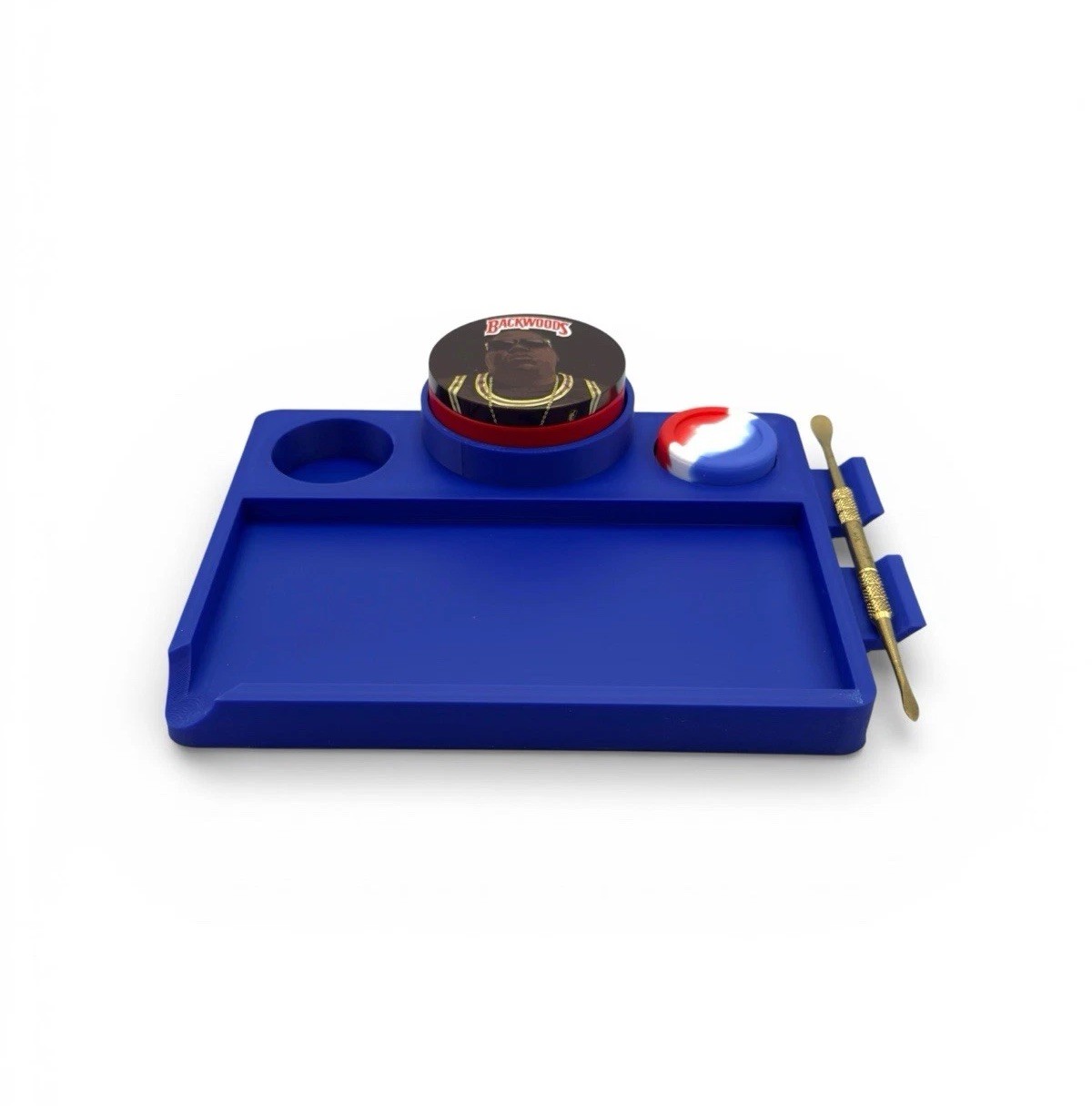 Custom Rolling Tray Set W/ Tool, 5ml Silicone Container, And Metal Container