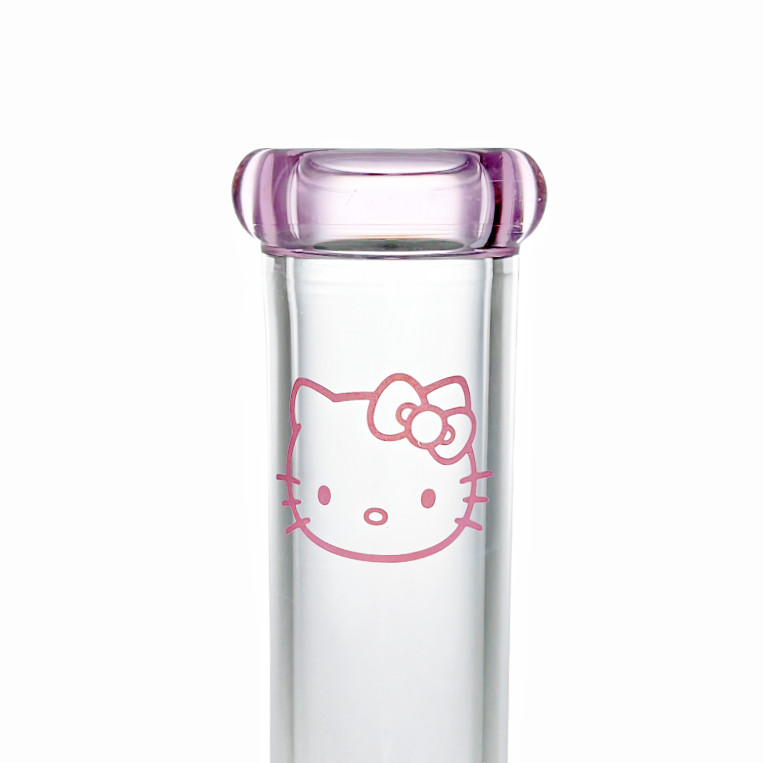 Thick 10 » Pink Kitty Glass Bong Water Pipe Smoking Cute Cat Hookah Bubber