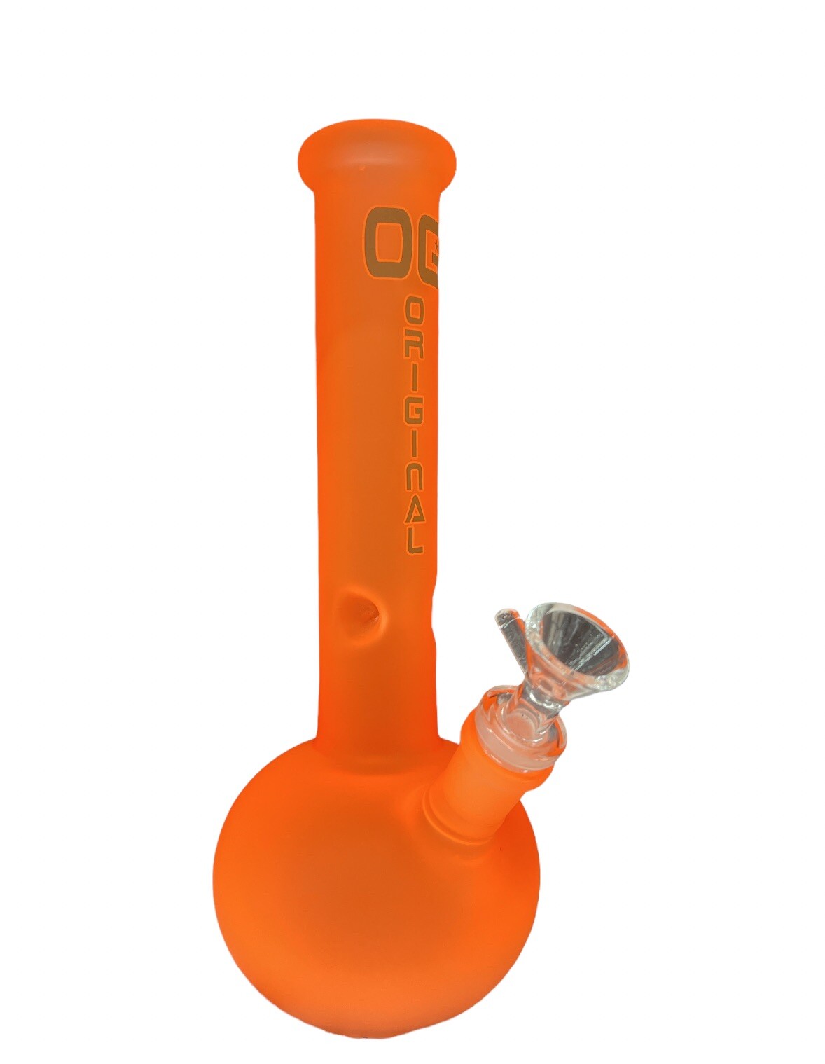 10 inch Orange Bong with a bowl – Hookah Water Pipe Bong Glass Bongs OG