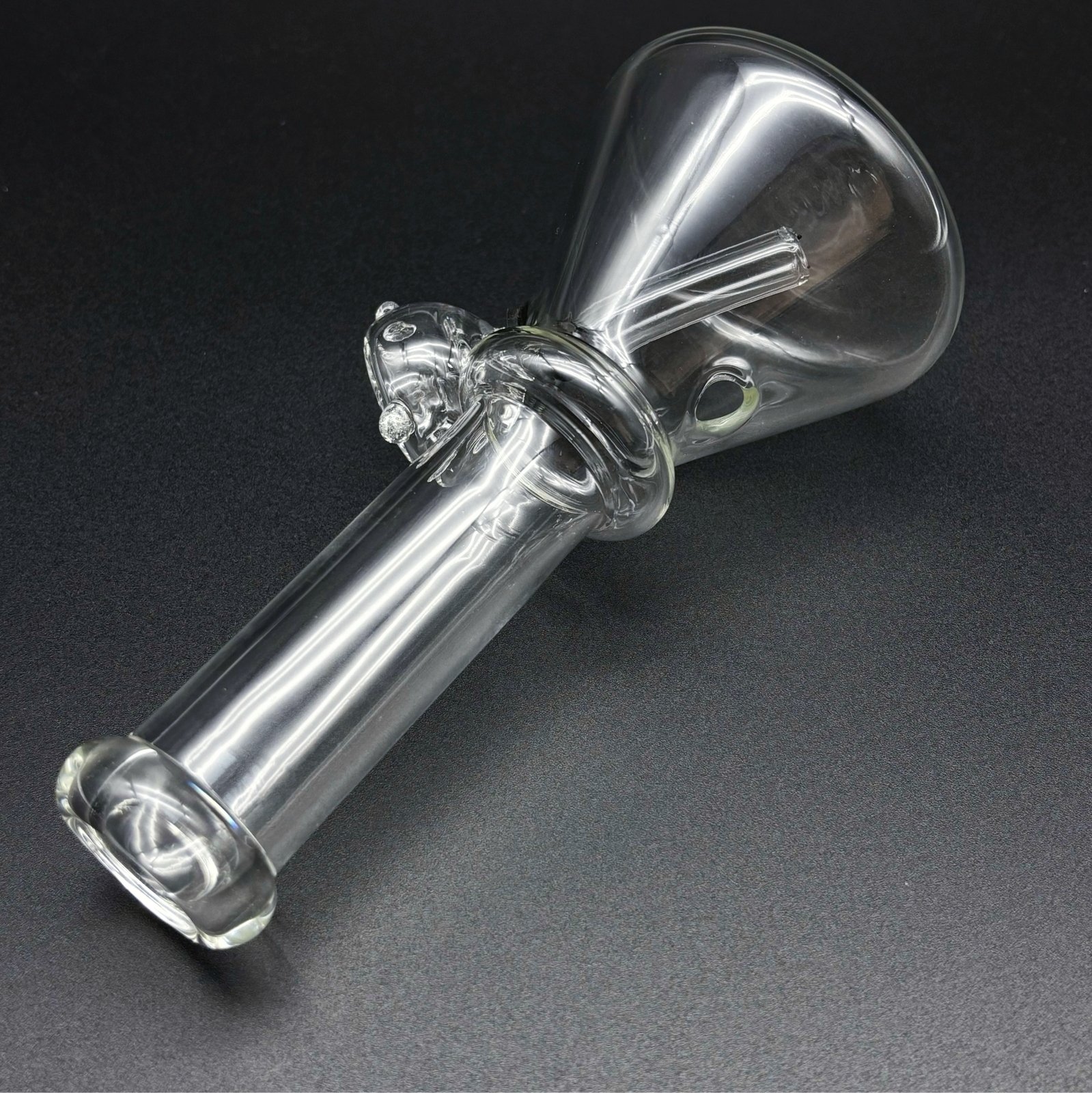 Clear 6&Prime; Classic Hookah Water Pipe Bong Tobacco Smoking Beaker Base w/ Carb Hole