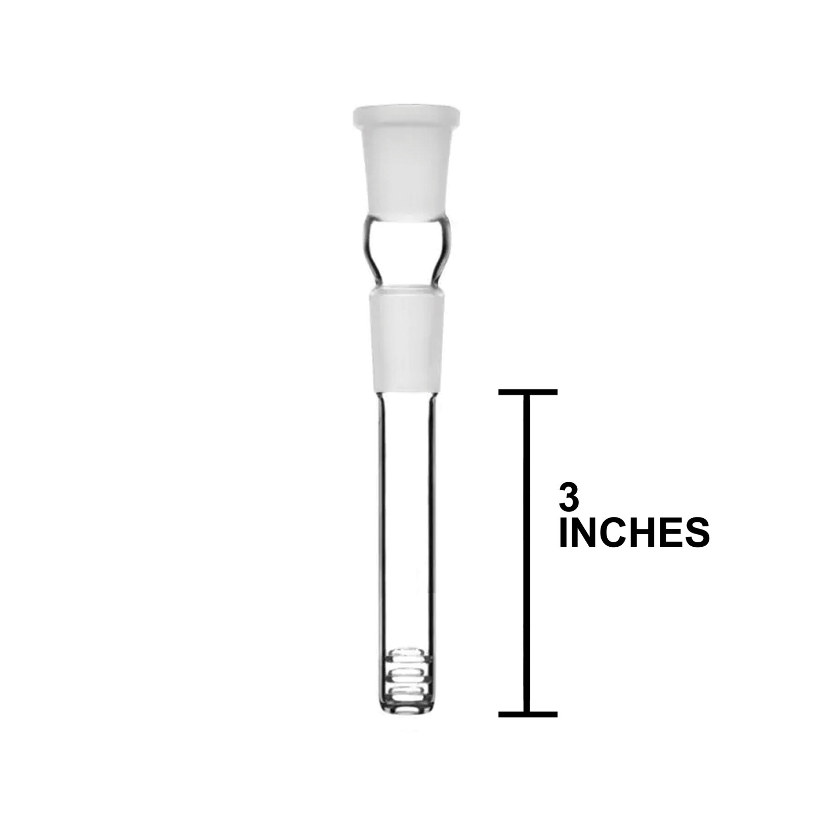Glass Downstem 3&Prime; 19mm x 14mm Hookah Water Pipe Down Stem Hookah