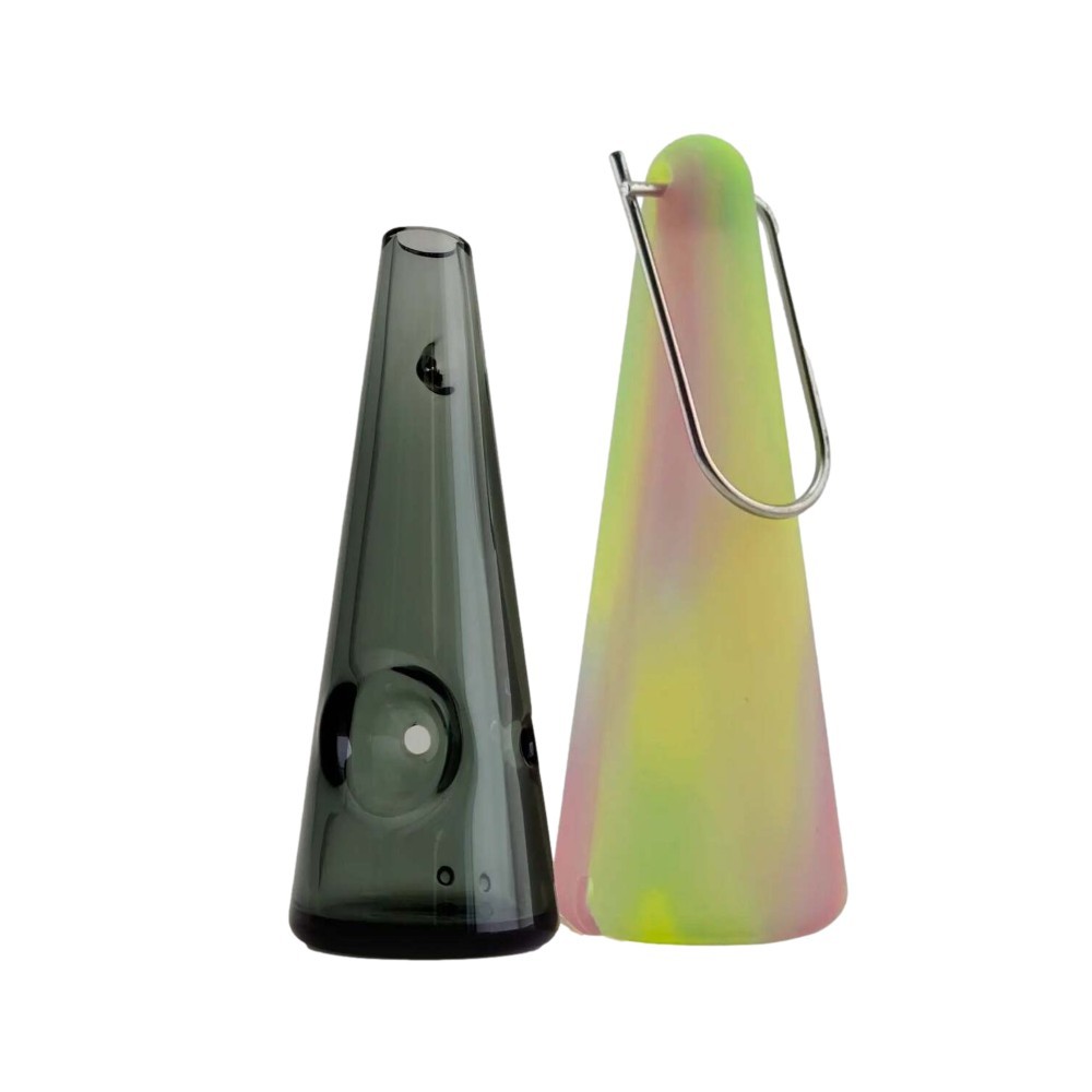 Session Goods Glass Hand Pipe Aura Glow In The Dark Smoking Accessories Keychain