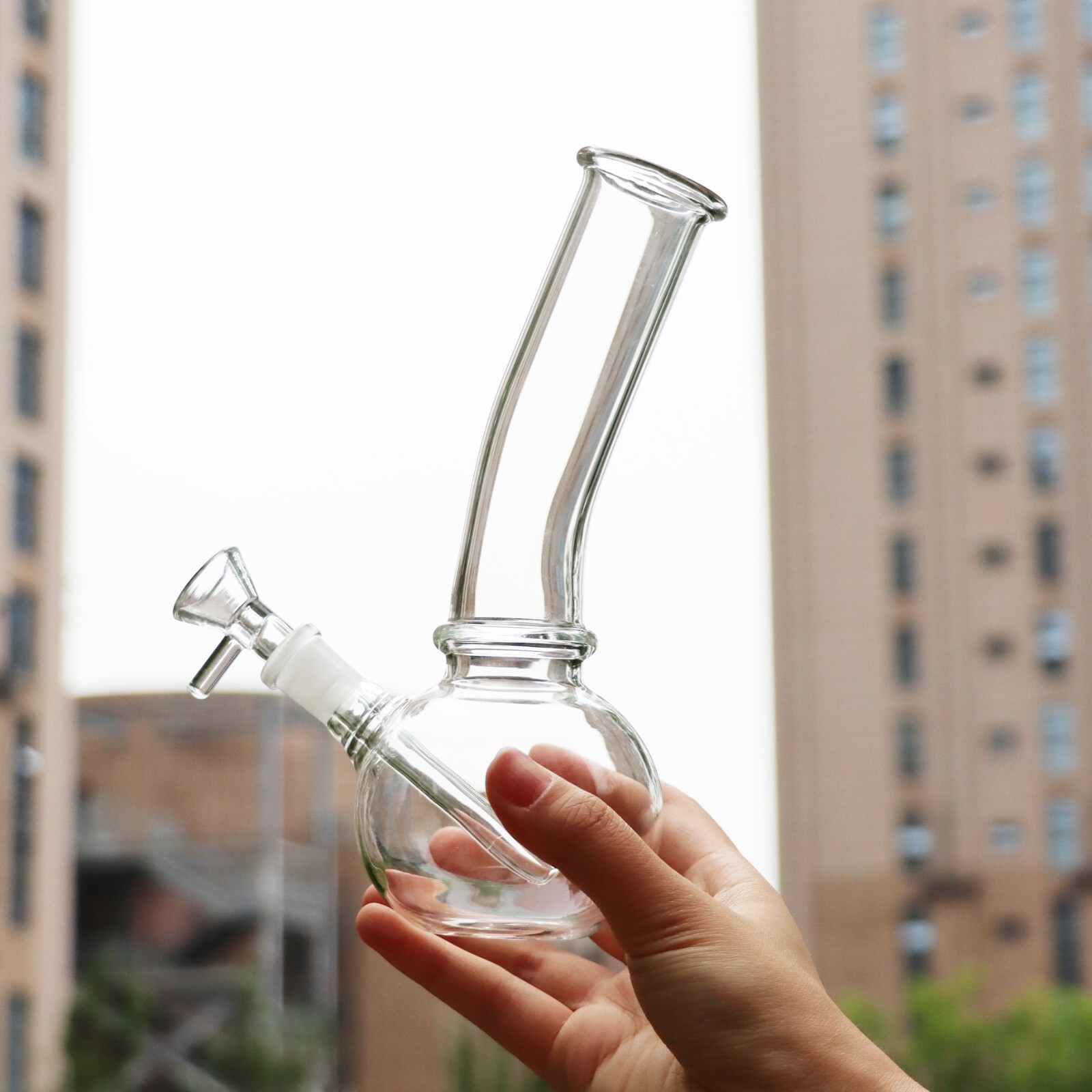 8 » Hookah Glass Water Pipe Bong Smoking Tobacco Pipe Beaker Filter & Downstem