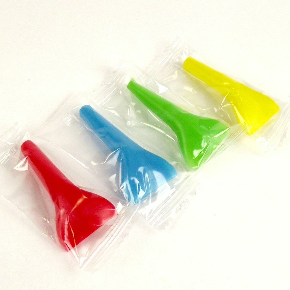 100 Pc MALE Hookah Pipe Disposable Mouth Tips Assorted Color Hygenic Wrapped