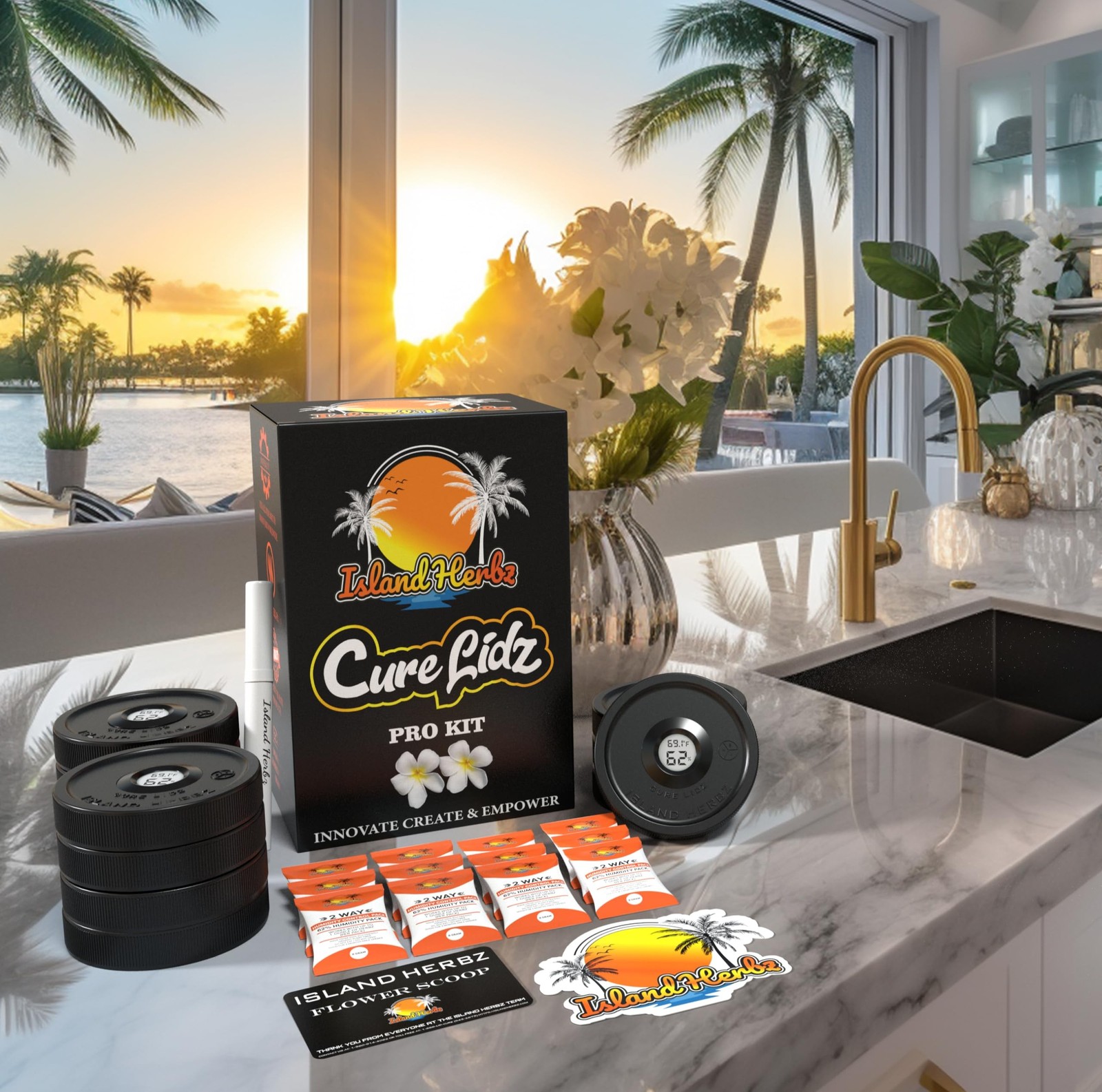 Pro Cure Kit, 12 Airtight Digital Wide Mouth Mason Jar Lid Set 12 PACK