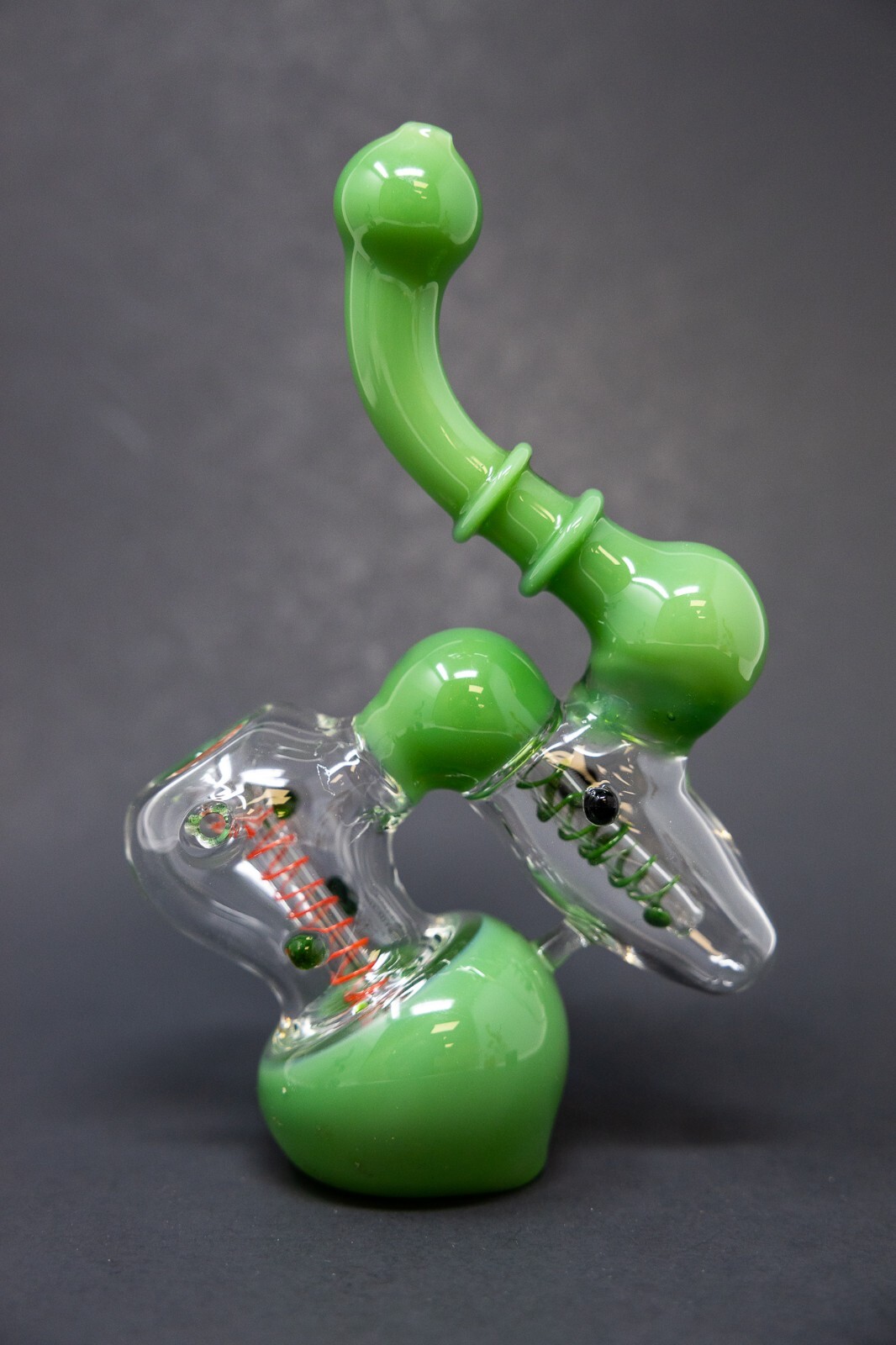 Hookah Water Pipe 7&Prime; Milky Green Double Chamber Tobacco Bubbler Bong – Fast Ship