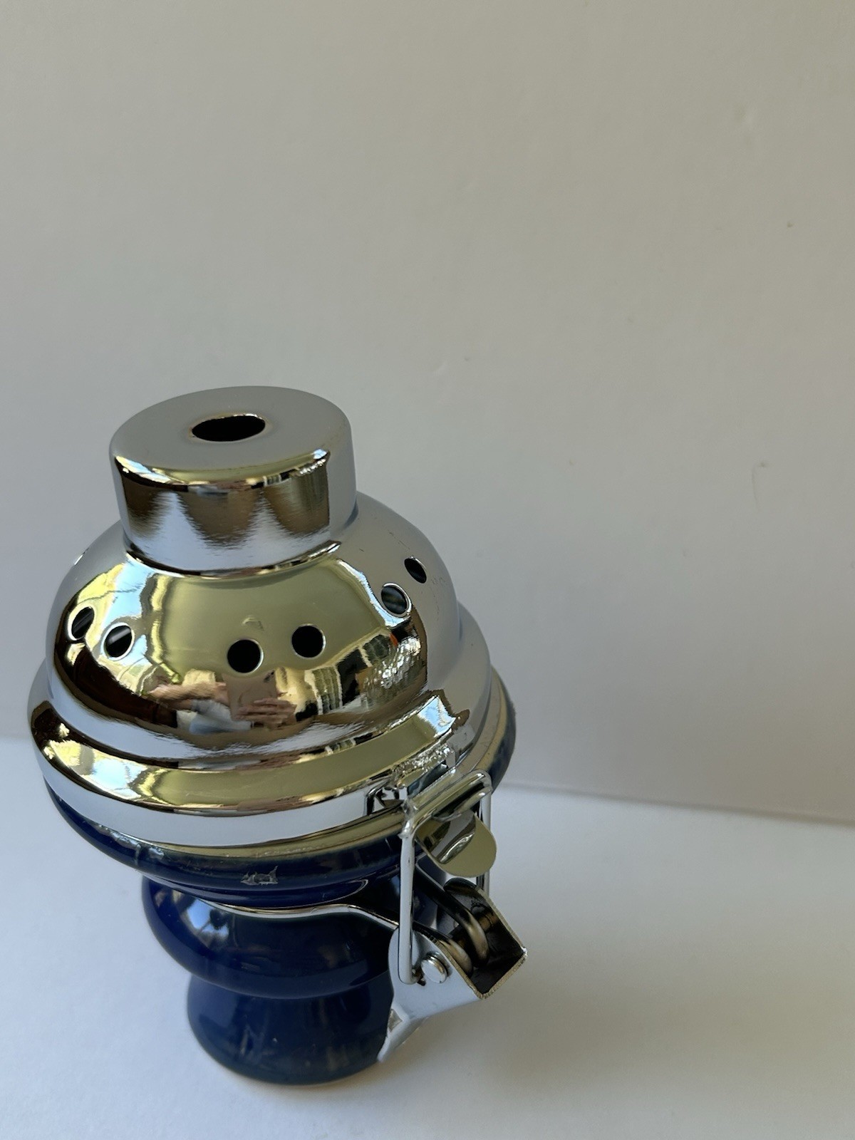 Hookah Wind Blocking Charcoal Bowl with Screen NEW BLUE COLOR