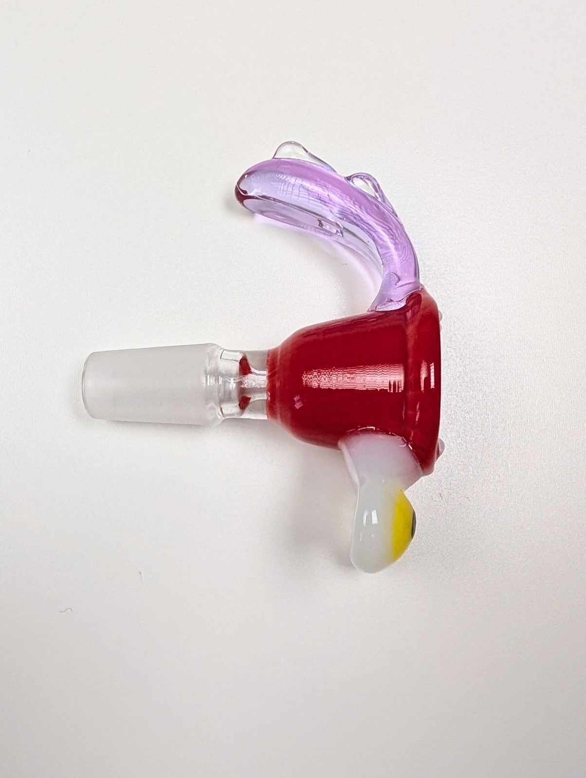 14mm Cherry Cosmic Goop Premium Quality Glass Bowl Slide Bong Water Pipe Hookah
