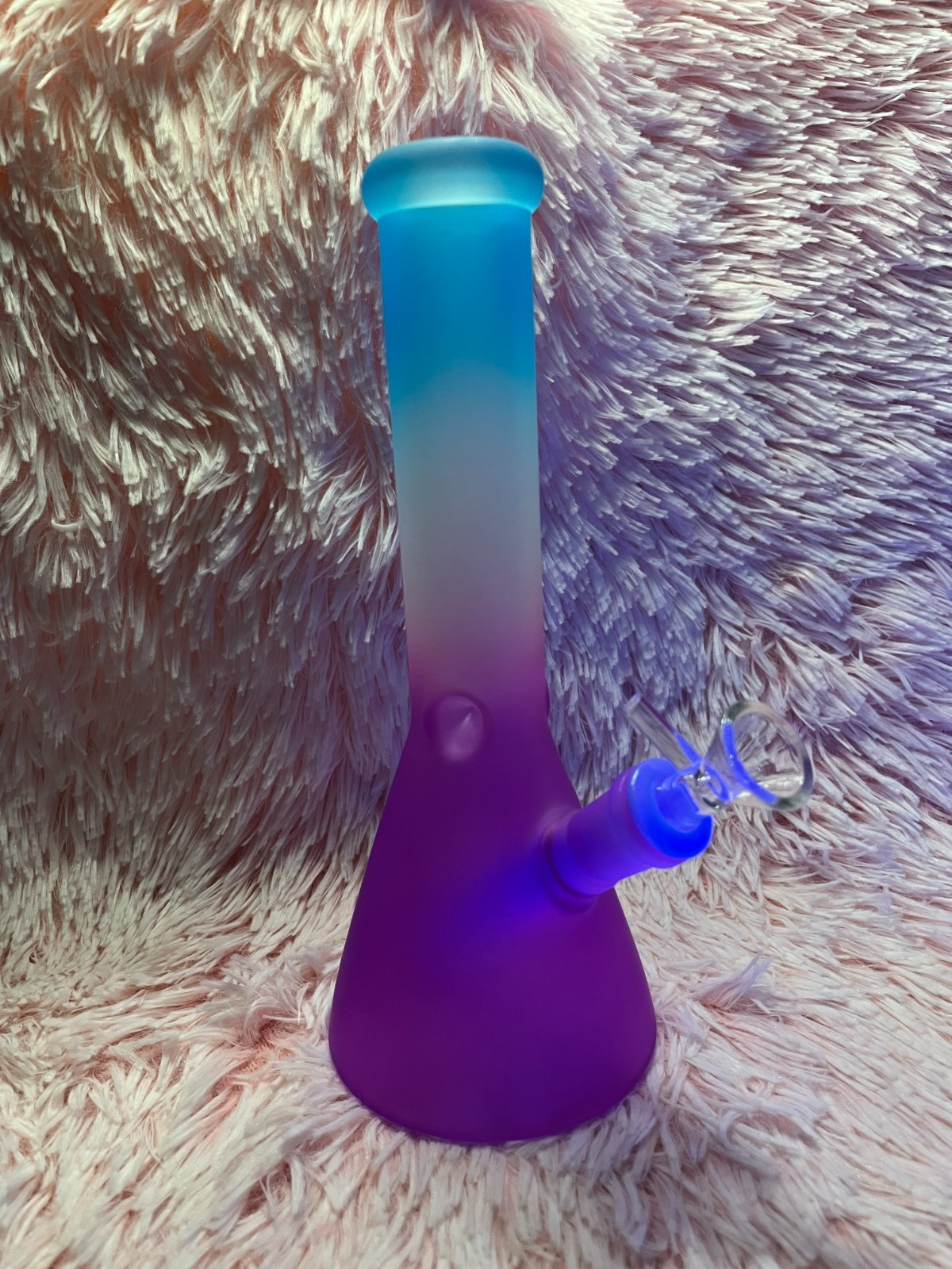 Hombre Frosted Colorful Bong With Ice Catcher Tobacco Smoking Water Pipe Hookah