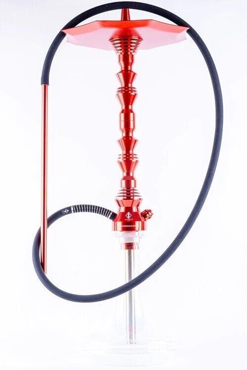 La Ferrari RED Color B2 Hookah V5 with tray (VASE NOT INCLUDED)