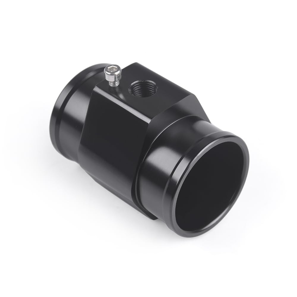 ZHSYMX 32mm Black Aluminum Water Temp Joint Pipe Sensor Adapter