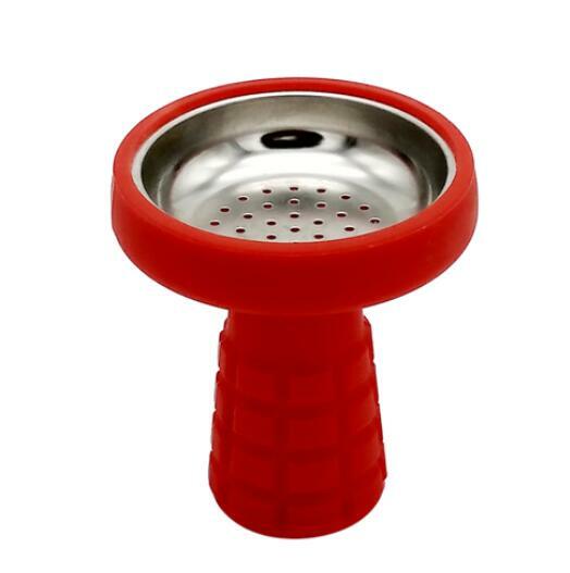 Silicone Hookah Bowl With Stainless Steel Mesh Shisha Tobacco Bowls Accessories