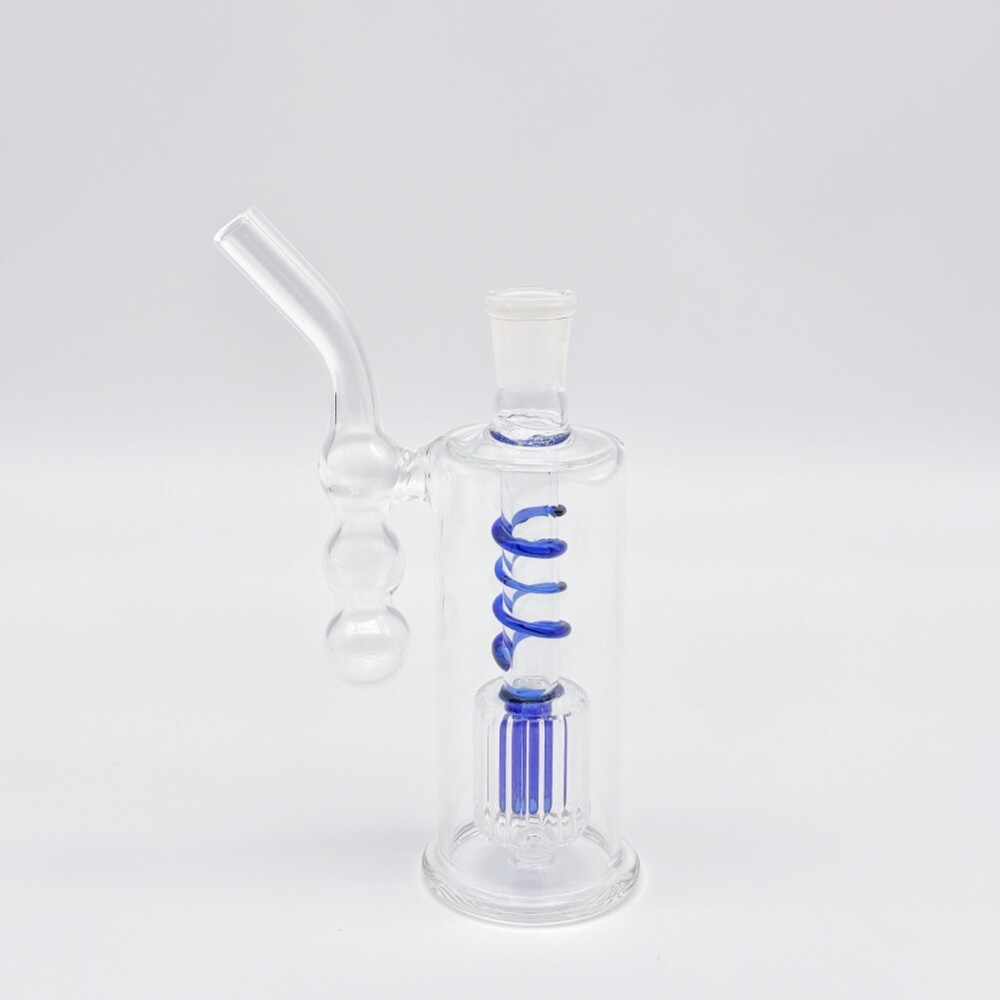 4&Prime; Mini Glass Bong Filter Pyrex Hookah Recycler Water Pipe Smoking Bubbler