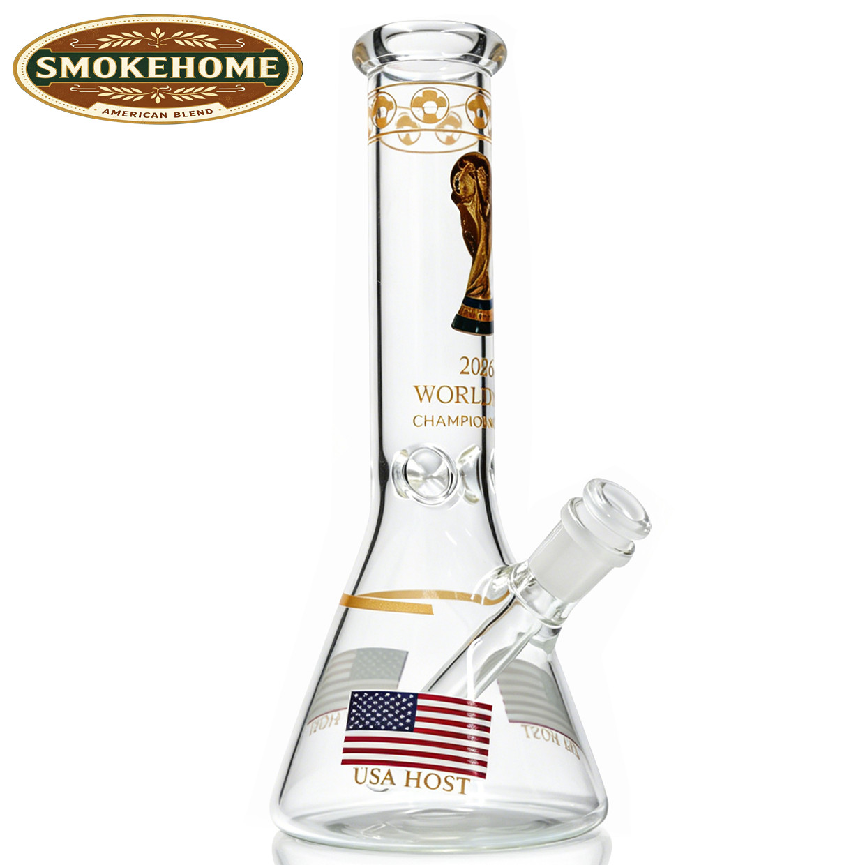 Hookah 10in Glass Bong and water pipe Tobacco Smoking Beaker bongs Football Cup