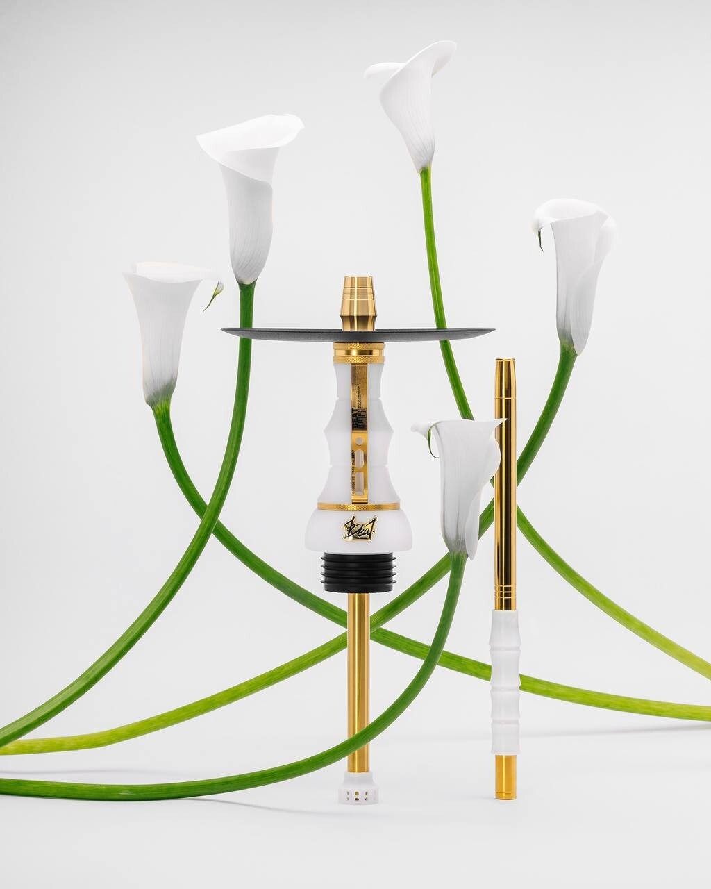 Alpha Hookah Beat White Gold With Transparent Base