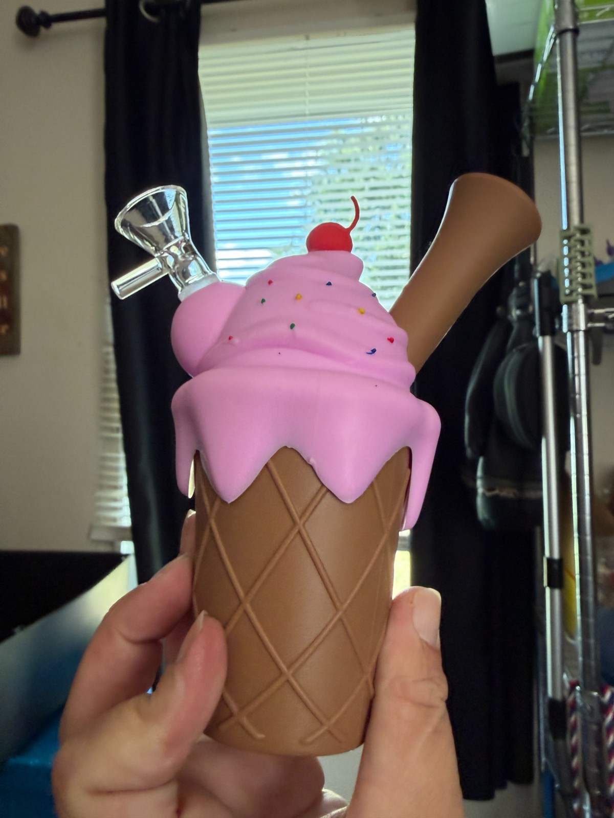 Bong Silicone Bong Water Pipe Tobacco Ice Cream SIlicone