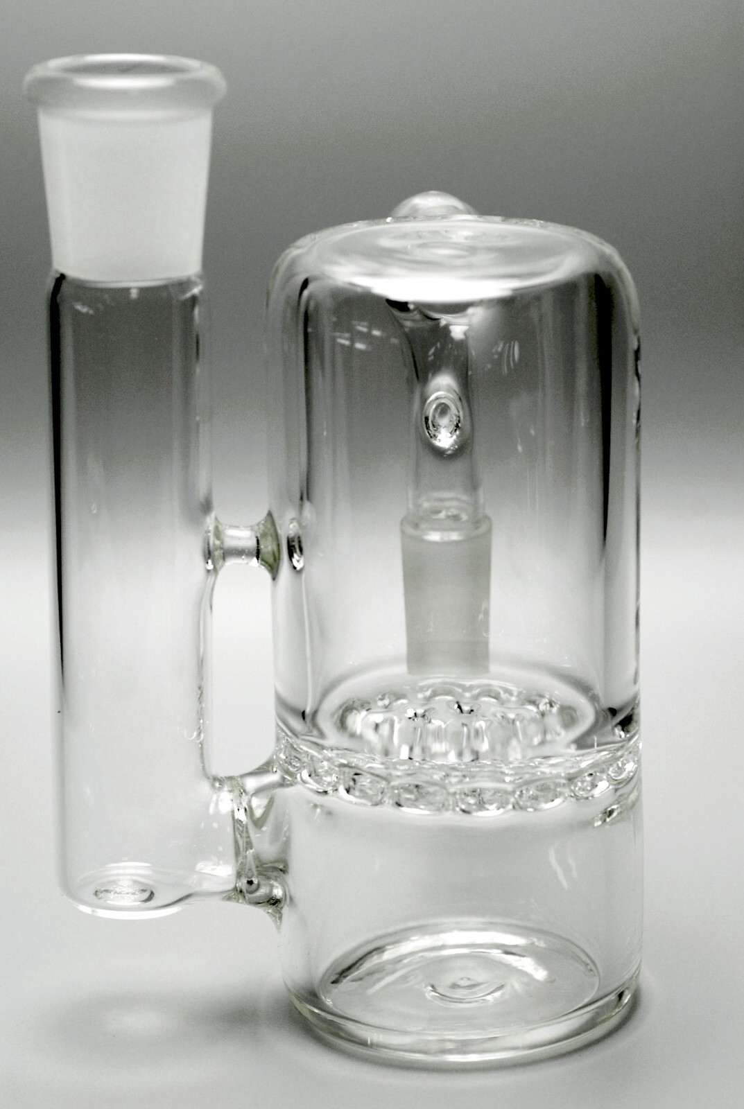 18mm 90° 4.5&Prime; High Honeycomb Ash Catcher Tobacco Smoking Water Pipe Bong Bubbler