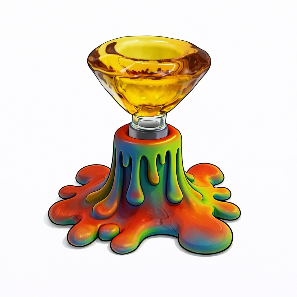 14mm Tri-Color Bong Bowl Slide Stand – « Drippy »