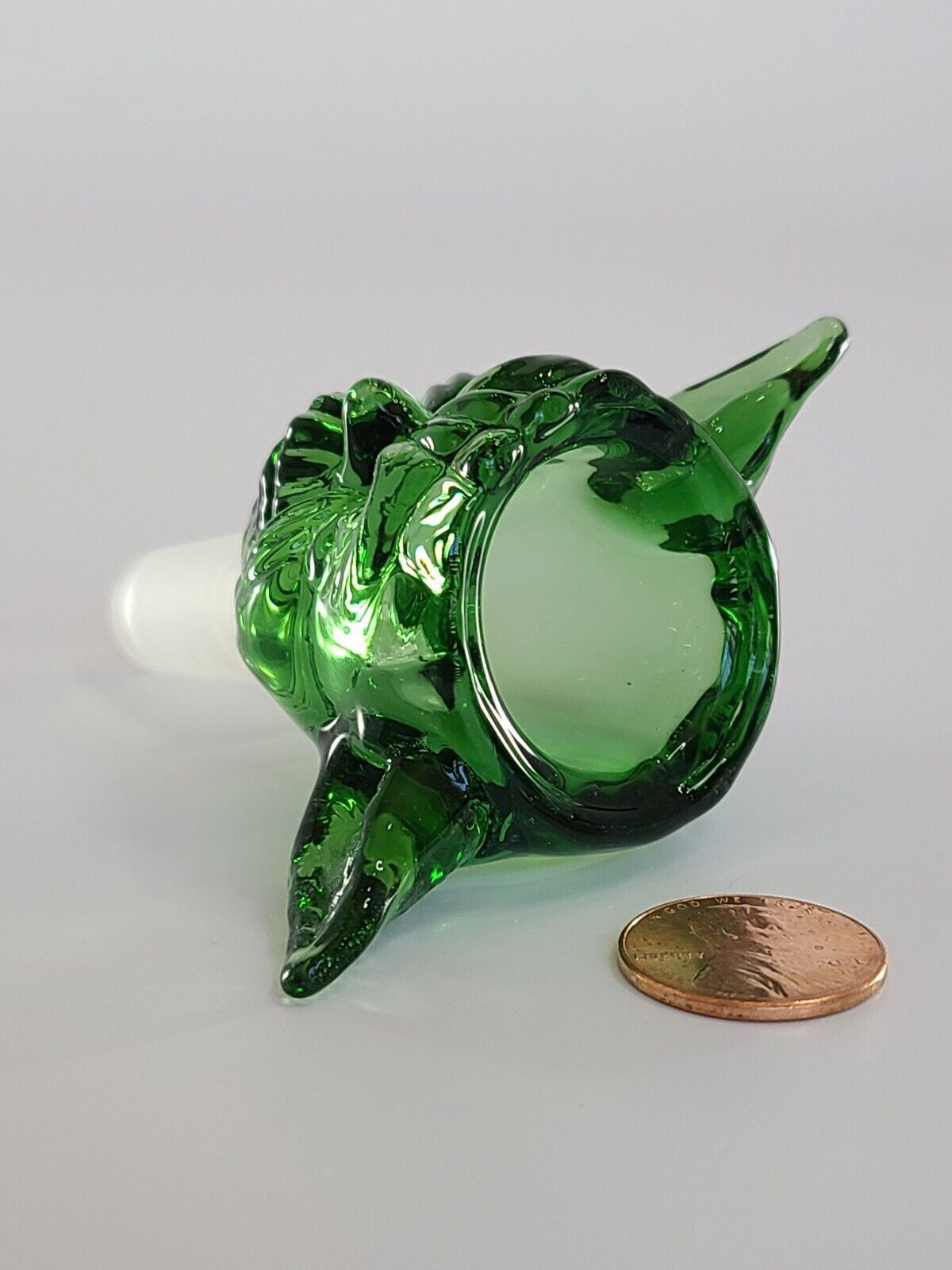 14mm Green Thick Glass Slide Bowl Water Pipe Star Wars Yoda Hookah Head Piece