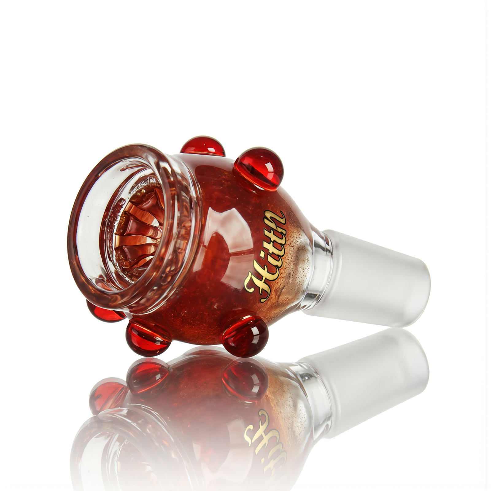 Hittn 14mm Ruby Red Premium Glass Bowl with Built-in slotted screen 🔥🎆💨💥🚀🌎
