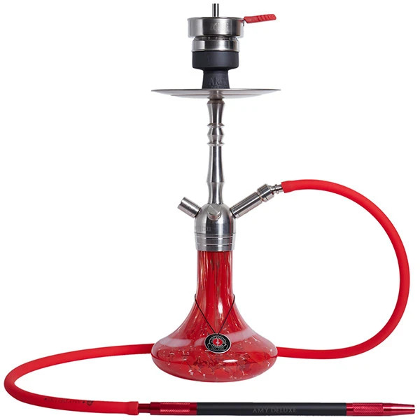 Hookah AMY Deluxe SS12 Stainless Steel Shisha 4 Color Variants Full Set Кальян