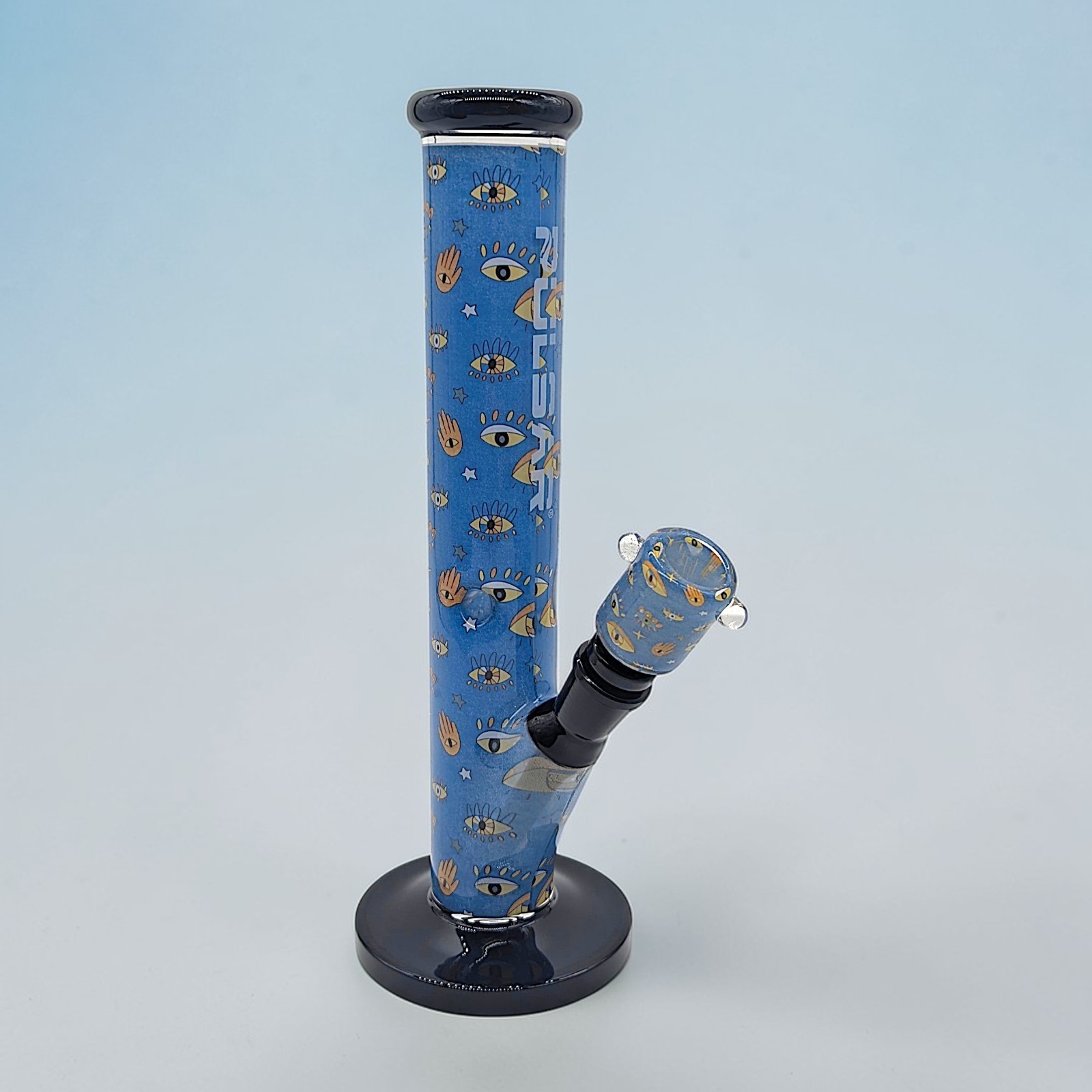 11.25&Prime; Glass Water Pipe Bong Pulsar Inside Print Straight Tube 14mm Bowl