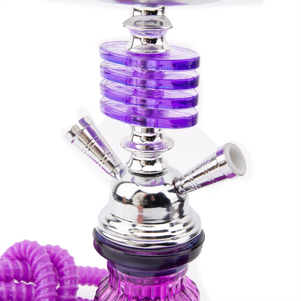 4 Layer Glass Hookah Set Shisha Double Hose Portable Bowl Smoking Kit Gift…..