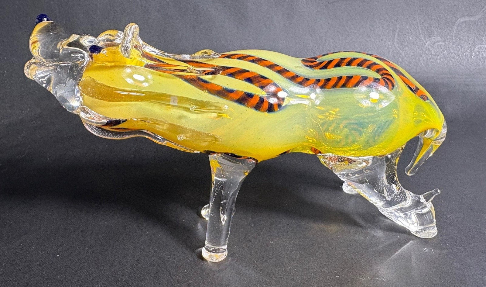 Worked Fumed Reversal Bear Spoon Bowl- Pipe Hookah -Made in USA