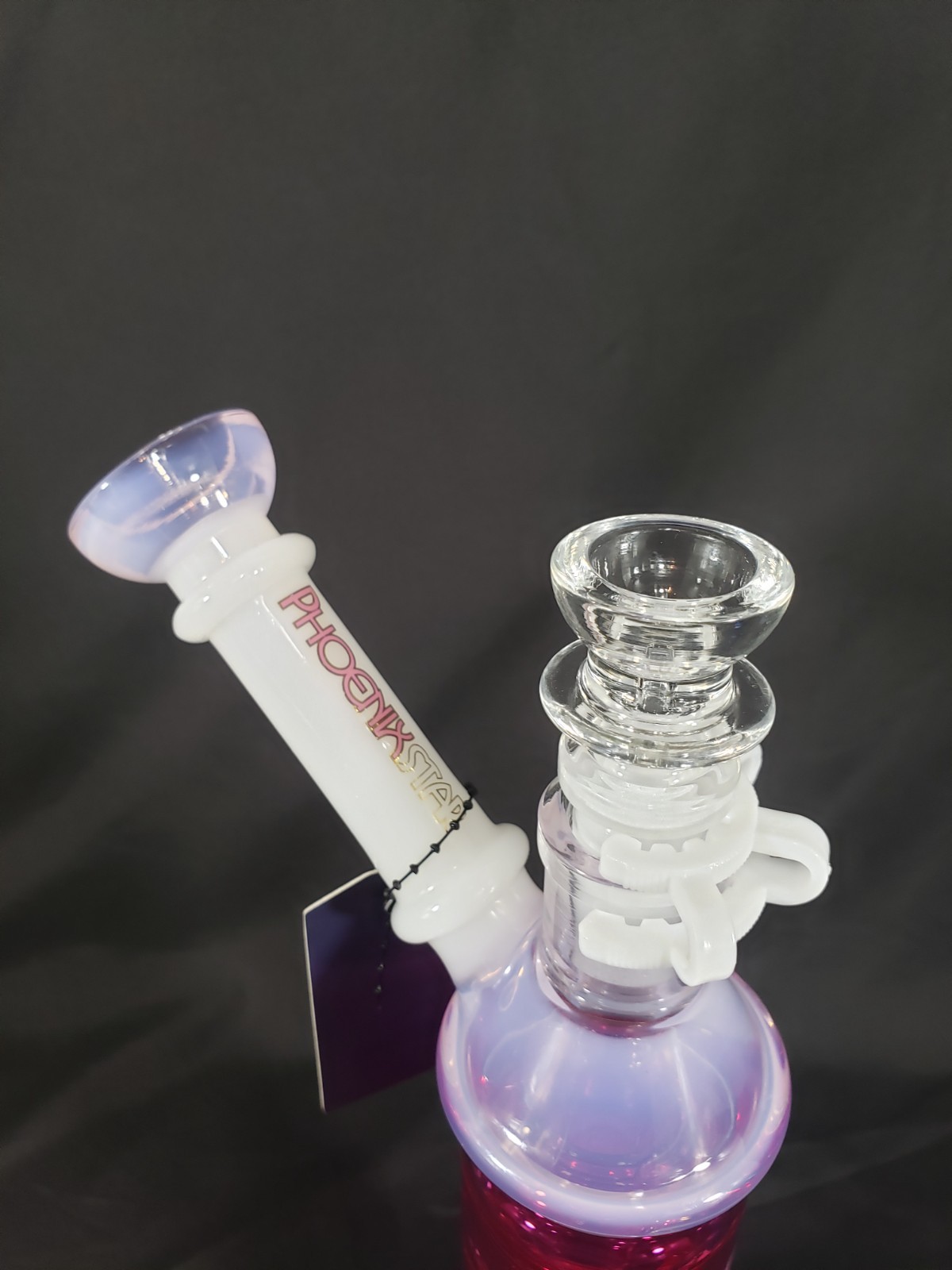 11&Prime; PHOENIX STAR GLYCERIN FREEZABLE COIL STRAIGHT BONG 2 Bowls