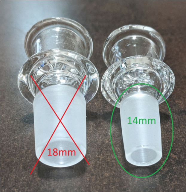 14mm Glass Thick Screen Slide BOWL Male for Water Pipe Bong (1 – ONE) Pink