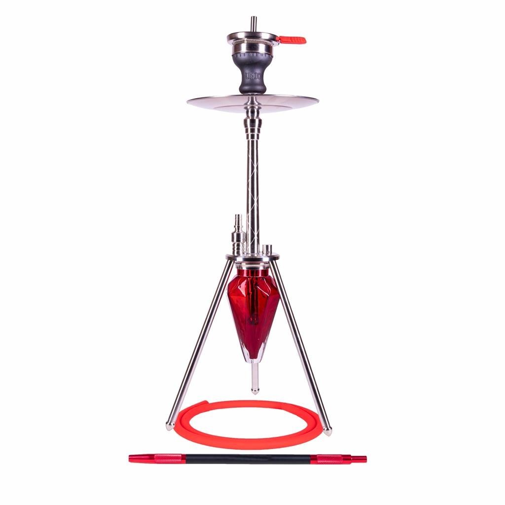 Amy Deluxe German hookah shisha set, unio 001.01 (red)
