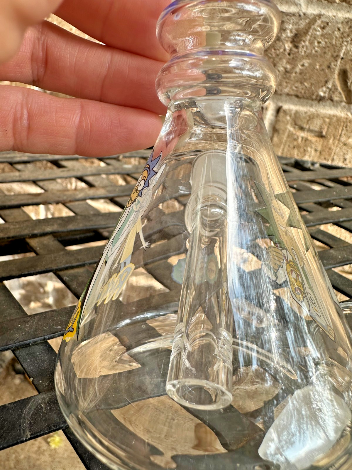 7-Inch Handmade Glass Bong, Cartoon-Style Water Pipe (Read Description)