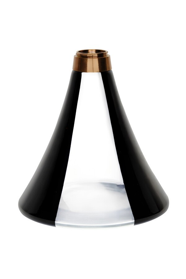 ODUMAN ORION Hookah Bronze Body Black Glass Hookah Shisha Waterpipe Nargile