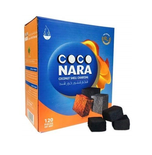 120 Cubes Coco Nara Cubic Coconut Shell Charcoal Hookah Incence CocoNara Carbon
