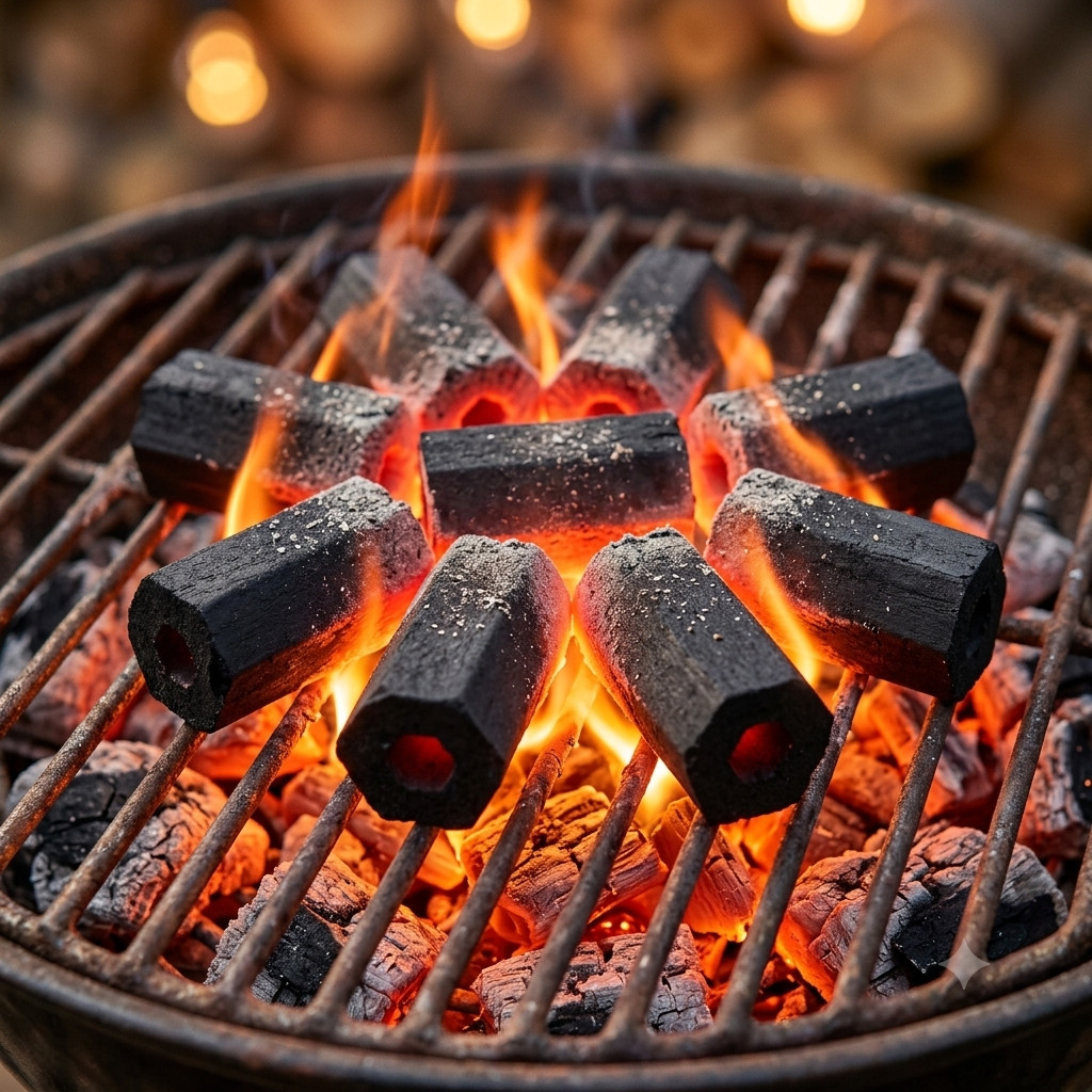 Hexagon 100% Natural Coconut Shell Shisha