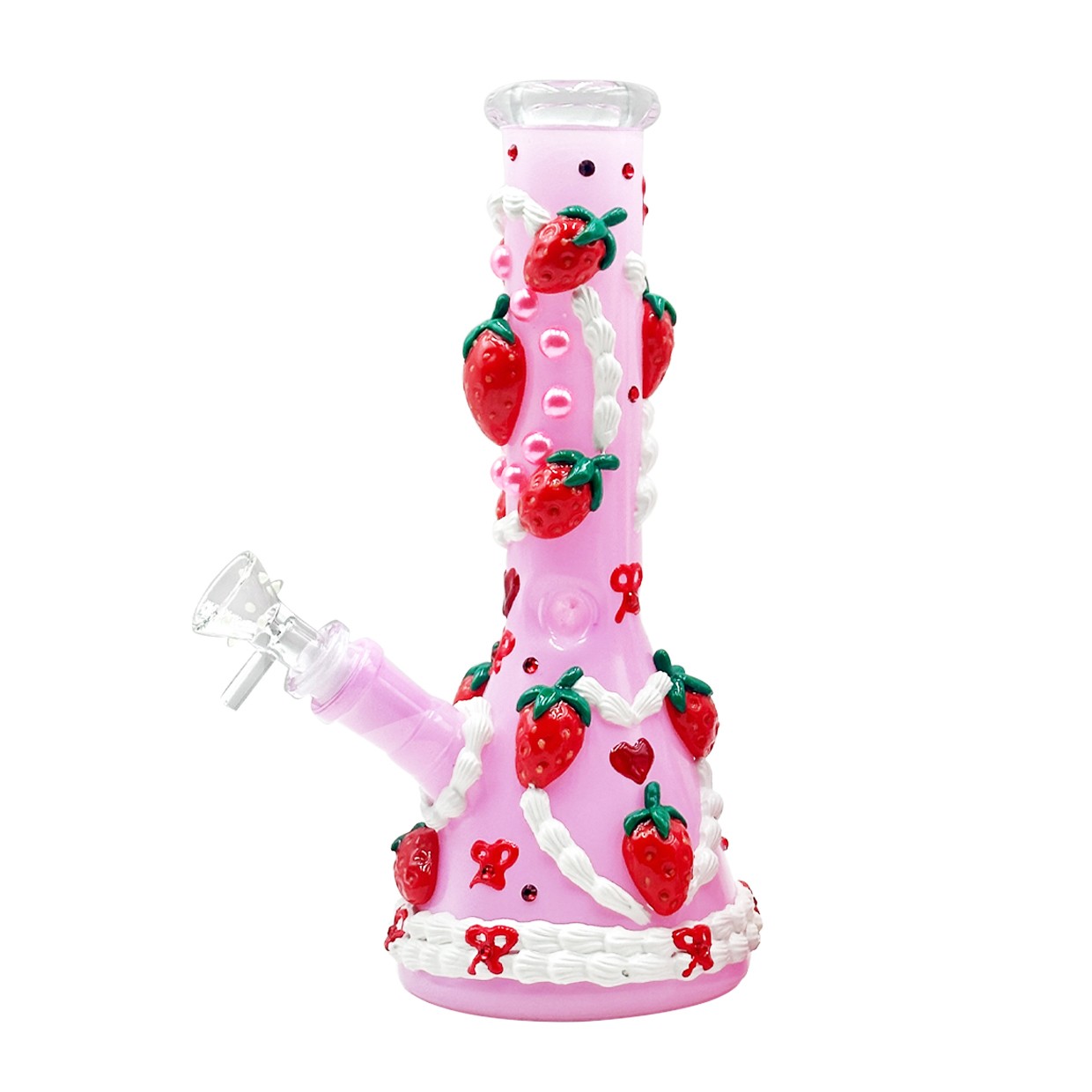 US*/ Hookah 9 inch Heavy Glass Bong Water Pipe Smoking Bong Beaker W/ 14mm Bowl