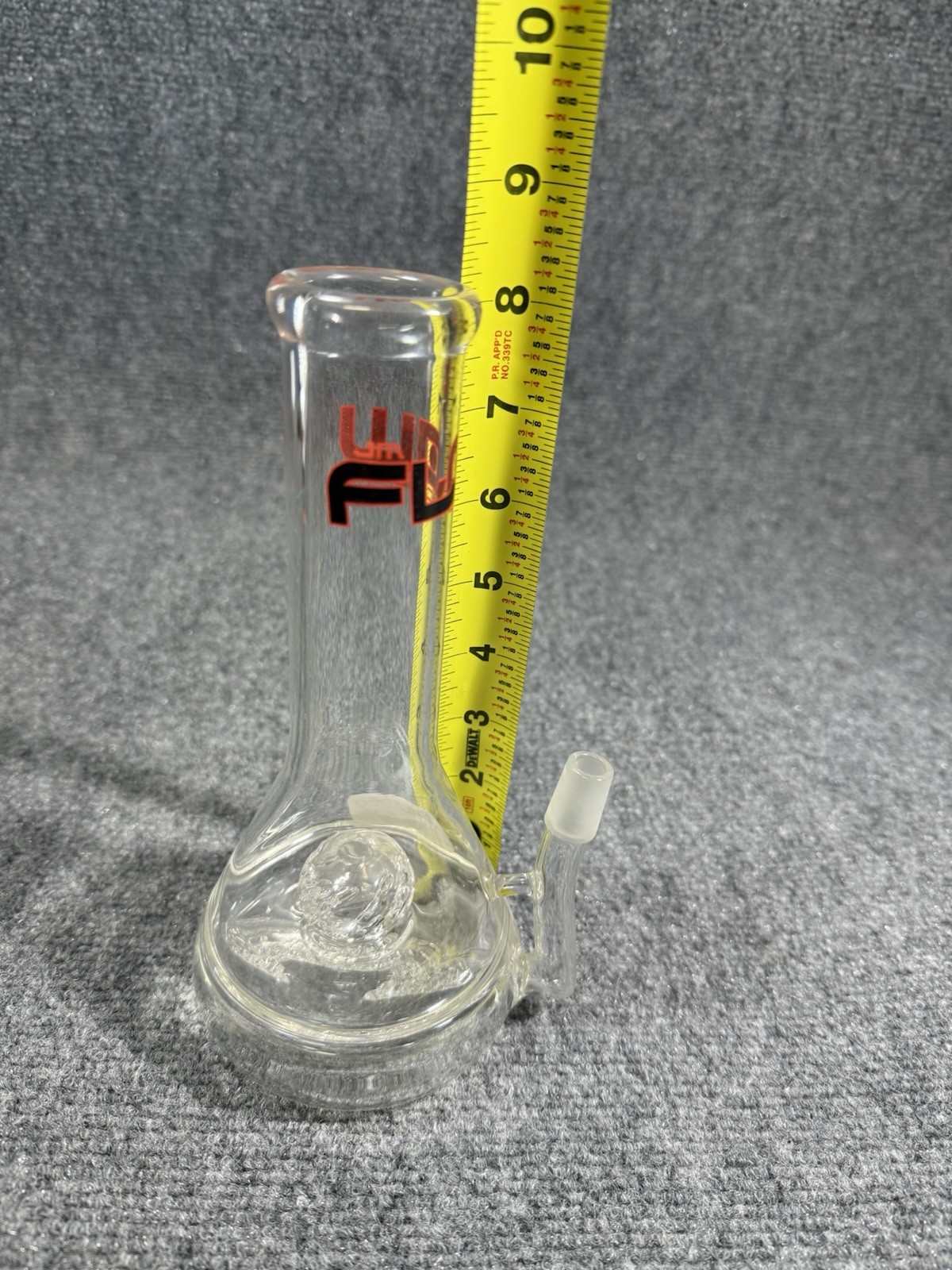 JM Flow Sci Glass 8 Inch Beaker Bong Water Pipe Made In Los Angeles USA